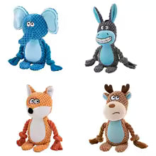 Stuffed Raw Small Joint Dog Plush Chew Toy Indestructible Bite Resistant Sound Puppy Squeaker Dogs Rattle For Pet Toys Supplies