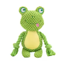 Stuffed Raw Small Joint Dog Plush Chew Toy Indestructible Bite Resistant Sound Puppy Squeaker Dogs Rattle For Pet Toys Supplies